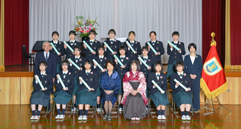 卒業式の様子